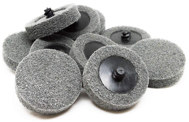 Benchmark Abrasives 2 Inch Sanding Discs Quick Change Silicon Carbide Surface Preparation Wheels, Polishing Wheel for Drill & Die Grinder Sanding Disc, Paint Stripper & Removal - (10 Pack)(Grey) - Image 1