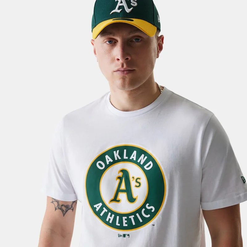 NEW ERA White Men's MLB Oakland Athletics T-Shirt for Men | Best Price UAE