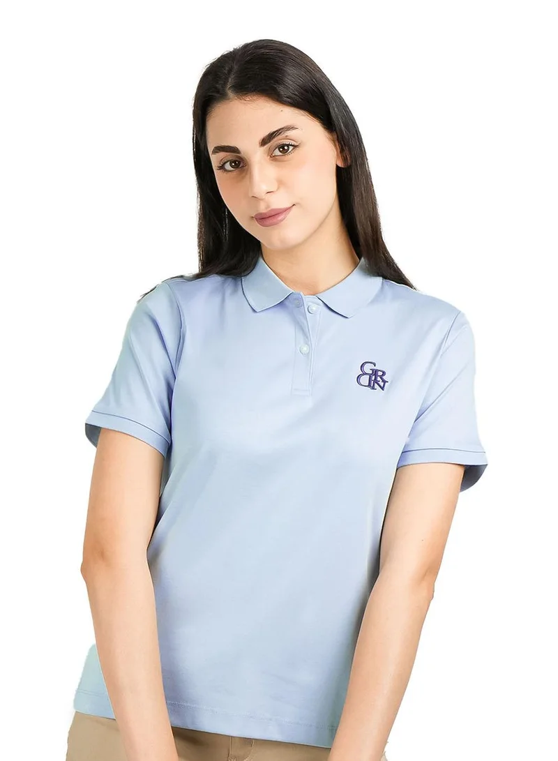 GIORDANO Women Cotton Interlock Liquid Touch Polo