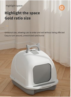 Generic Fully Enclosed Cat Litter Box,Big Space Cat Litter Tray  - Image 3