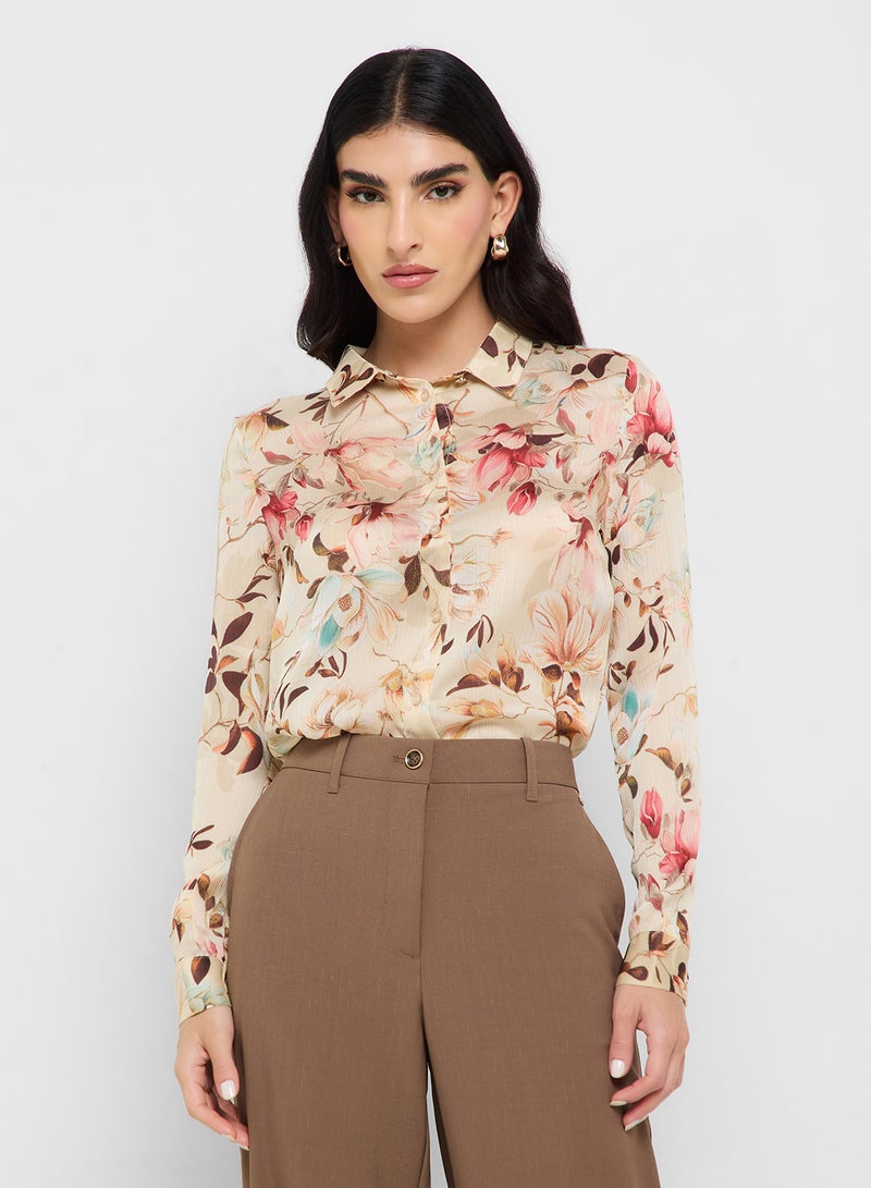 GUESS Long Sleeve Clouis Shirt  - Image 1