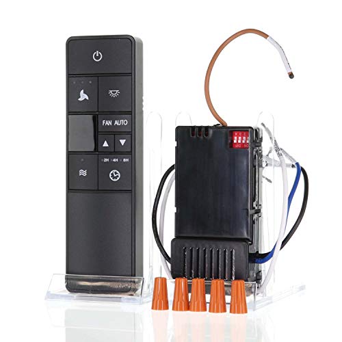 ANDERIC for Hampton Bay HD3 Universal Thermostatic Remote Control Conversion Kit for All 3-Speed Fans (Hunter, Harbor Breeze, Hampton Bay) - Works with LED Lights, CFL Lights, & Incandescent Lights - Image 2