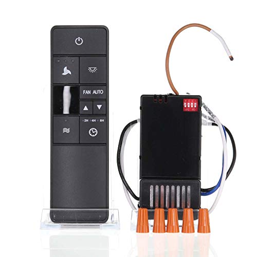 ANDERIC for Hampton Bay HD3 Universal Thermostatic Remote Control Conversion Kit for All 3-Speed Fans (Hunter, Harbor Breeze, Hampton Bay) - Works with LED Lights, CFL Lights, & Incandescent Lights - Image 5