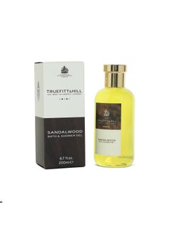 Truefitt & Hill Truefitt & Hill Premium Luxury Bath & Shower Gel - Sandalwood - Rich Lather, Deep Cleanse, and Refreshing Aroma - 6.7 oz. 