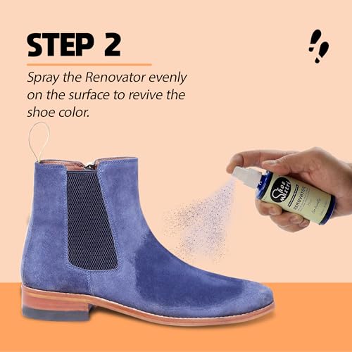 Shoe mistri Shoe Cleaner(2 Wipes) and Blue Renovator - Suede, Nubuck, Canvas, Knit and most other absorbent Fabrics - 100 Ml - Image 4