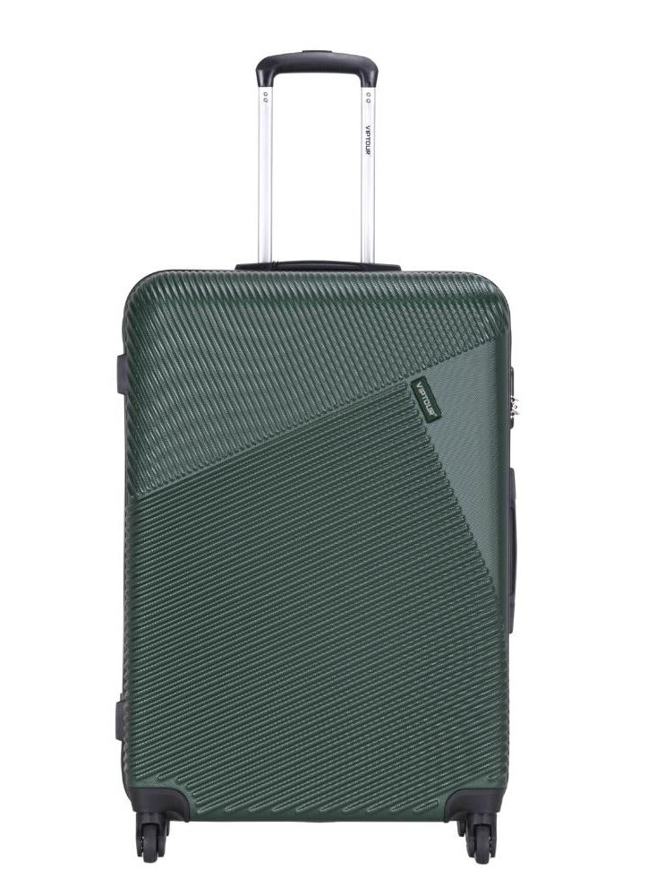 VIPTOUR ABS Hardside 3-Piece Trolley Luggage Set, Spinner Wheels with Number Lock 20/24/28 Inches - Dark Green  - Image 2