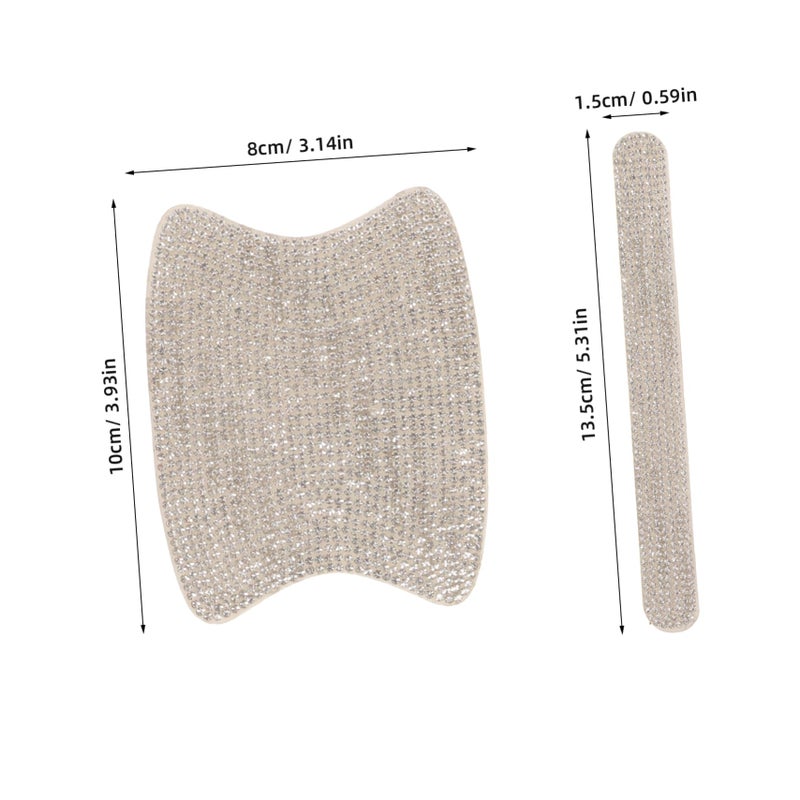 Rhinestone Inlay Car Door Handle Protector Film Scratch Protection Stickers Easy Installation Elegant Accessories - Image 5
