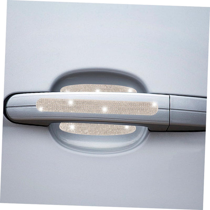 Rhinestone Inlay Car Door Handle Protector Film Scratch Protection Stickers Easy Installation Elegant Accessories - Image 3