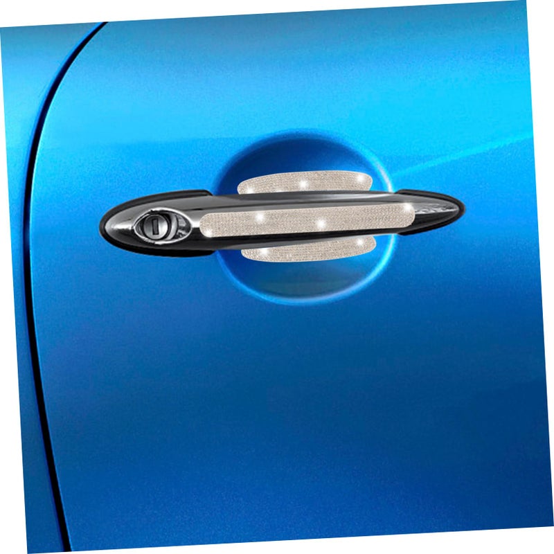 Rhinestone Inlay Car Door Handle Protector Film Scratch Protection Stickers Easy Installation Elegant Accessories - Image 4