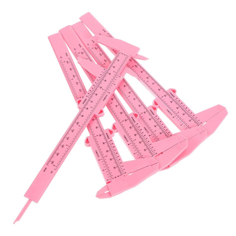 Plastic Vernier Caliper 0-150mm Manual Measuring Tool Pink 4 Pack - Image 2