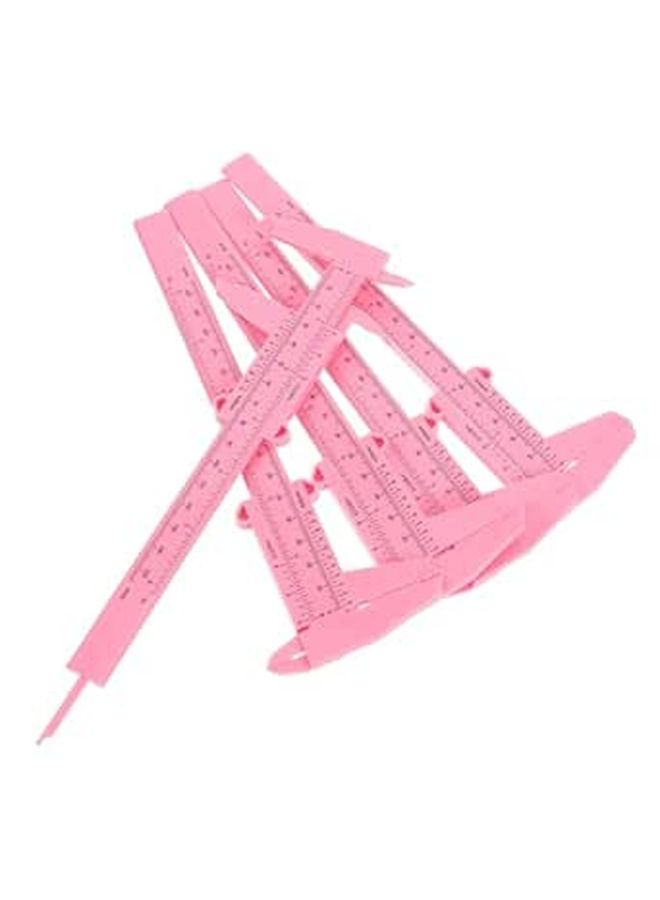 Plastic Vernier Caliper 0-150mm Manual Measuring Tool Pink 4 Pack - Image 1