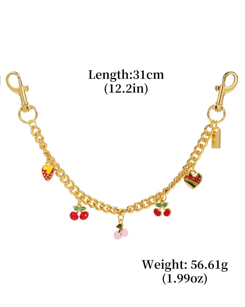 JIMYICLR Cute Bag Chain Charms for Handbag, Gold Purse Extender Chain, Wallet Chain Keychains Purse Charms for Women - Image 5