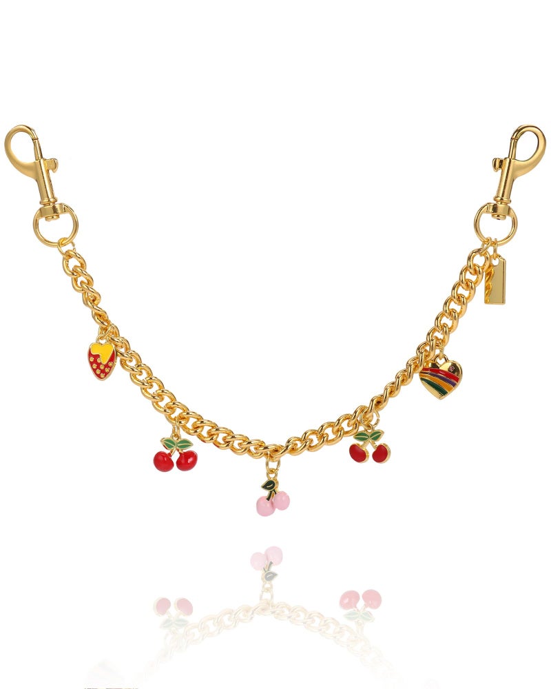 JIMYICLR Cute Bag Chain Charms for Handbag, Gold Purse Extender Chain, Wallet Chain Keychains Purse Charms for Women - Image 1