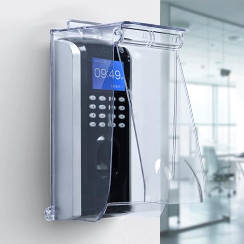 yugeug Outdoor Keypad Cover ProtectorClear Flip Cap Doorbell Rain CoverDoorbell Cover WeatherproofAccess Control Rain Cover Compatible for Ring DoorbellDoor KeypadLock KeypadEmployee Time Clock - Image 1