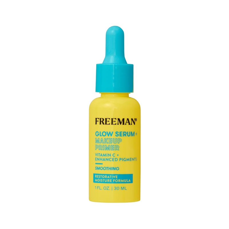 Freeman Glow Booster Serum  Makeup Primer Lightweight Hydrating Face Serum Face Primer For Long Lasting Makeup Infused With Vitamin C Brightens  Plumps Skin 10 floz 50 mL Bottle