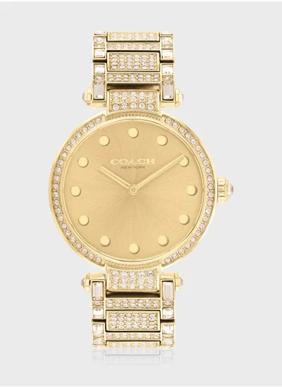 COACH Cary Steel Strap Analog Watch