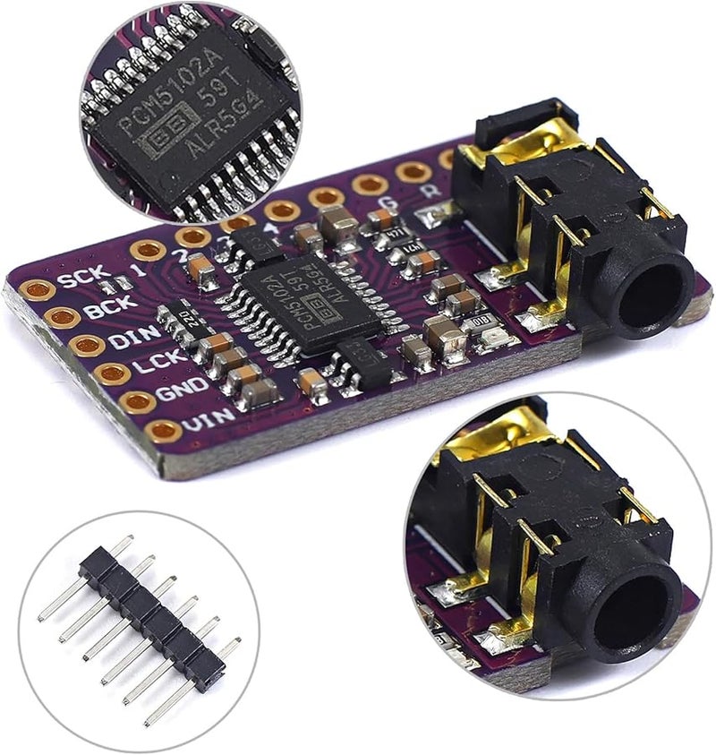 PCM5102 I2S Stereo DAC Decoder Board Module For Superior Sound Audio Projects - Image 3