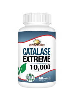 Rise-N-Shine Rise-N-Shine Catalase Extreme Supplement 10,000 with Saw Palmetto, Biotin, Fo-Ti, PABA - Hair Supplements for Strong Hair - 60 Capsules  - Image 1