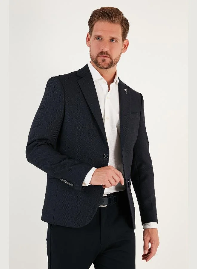 Buratti  Buratti Slim Fit Single Vent Button-Down Blazer Jacket Men's JACKET 2163763 for Men | Best Price UAE