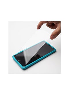 Ibywind Screen Protector For Motorola Moto G72 4G 6.6 Inches With 2 Pcs Tempered Glass 1Pc Camera Lens Protector 1Pc Backing Carbon Fiber Film Fingerprint Reader Easy To Install  - Image 3