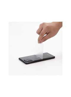 Ibywind Screen Protector For Motorola Moto G72 4G 6.6 Inches With 2 Pcs Tempered Glass 1Pc Camera Lens Protector 1Pc Backing Carbon Fiber Film Fingerprint Reader Easy To Install  - Image 4