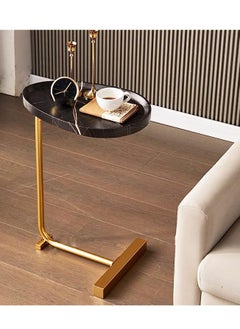 Side Table Small Bedside Table Mini Skinny Bedside Table End Table, Space Saving Height 27.6 inches (70 cm) C-Shaped Coffee Table, Side Sofa Snack Table for Sofa Reclining Furniture