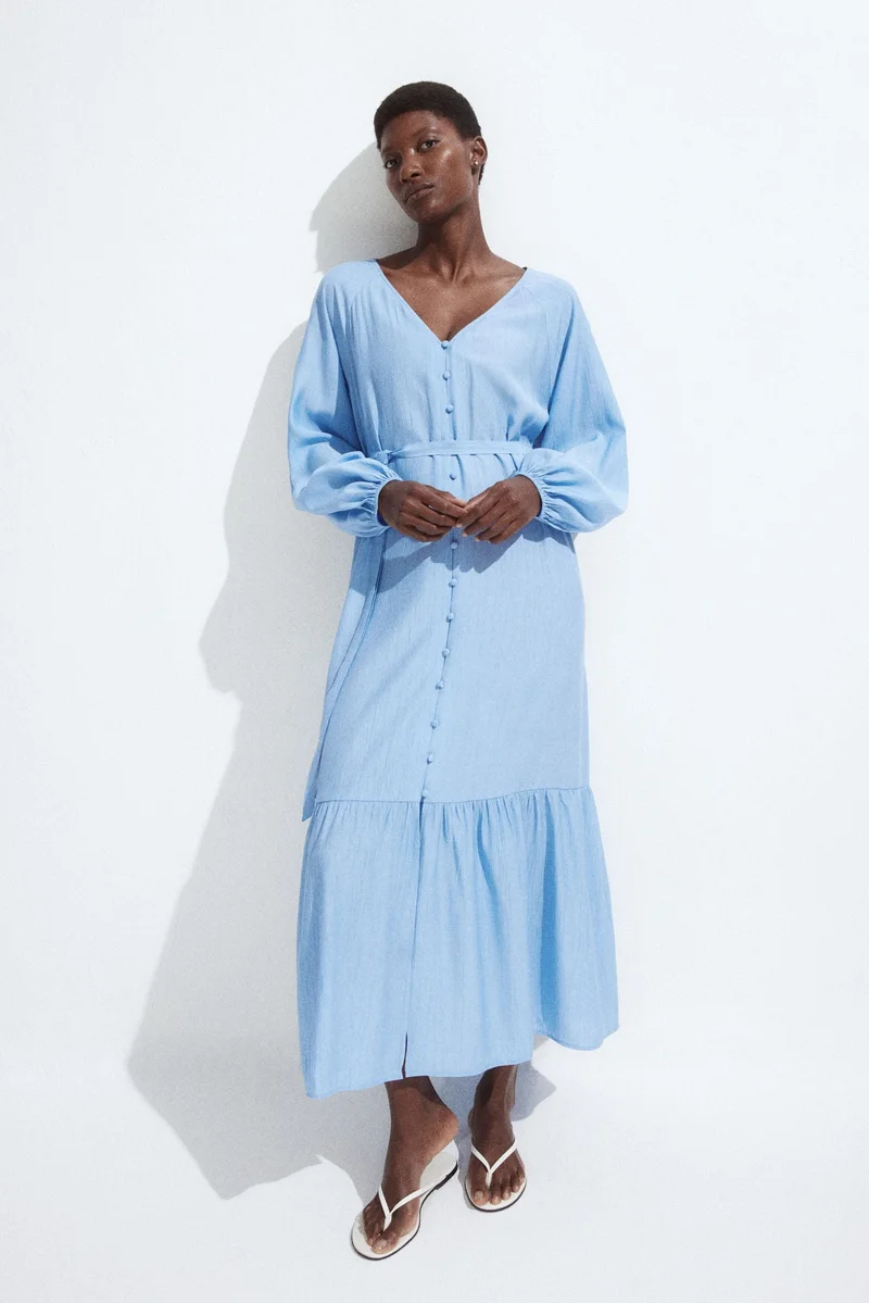 اتش اند ام فستان بحزام لفترة الحمل والرضاعة من تشكيلة ماما