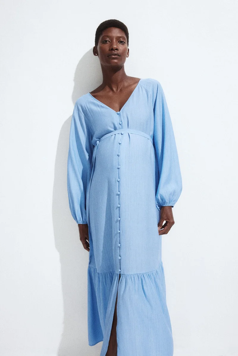 اتش اند ام فستان بحزام لفترة الحمل والرضاعة من تشكيلة ماما