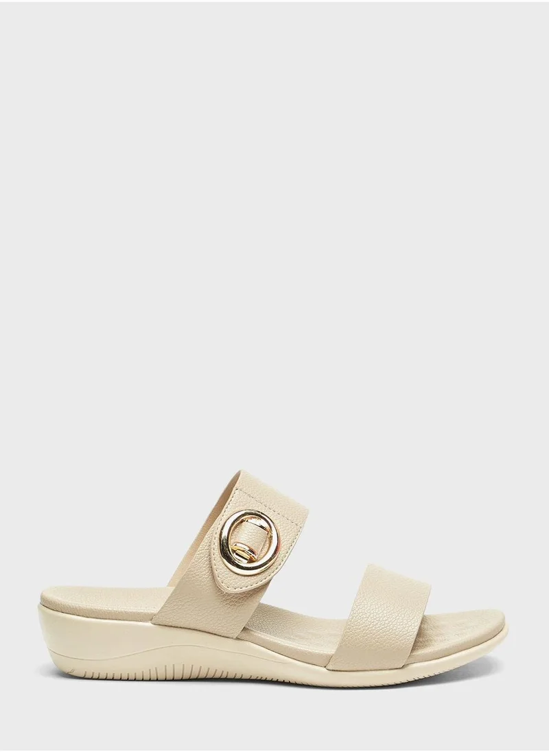 shoexpress Double Strap Wedge Sandals