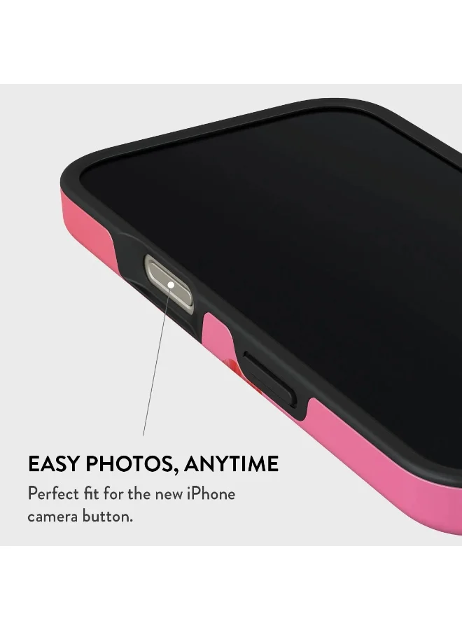BURGA iPhone 16 Pro Case, 2 Piece Hard Shell + TPU Interior, Shock Absorption, All Port Accessible, Raised Bezel For Screen & Camera Protection, Never Fading HQ Print,Island Girl