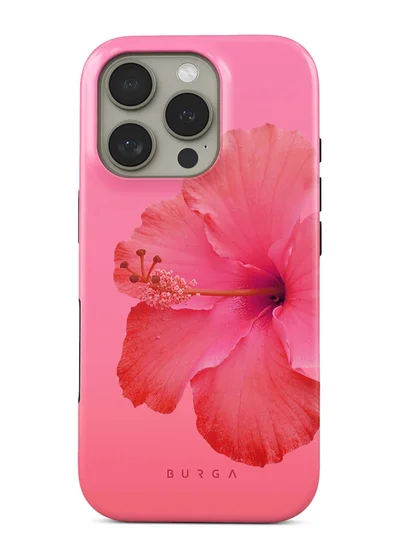 BURGA iPhone 16 Pro Case, 2 Piece Hard Shell + TPU Interior, Shock Absorption, All Port Accessible, Raised Bezel For Screen & Camera Protection, Never Fading HQ Print,Island Girl
