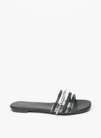 Flora Bella By Shoexpress Women's Embellished Slip-On Slides