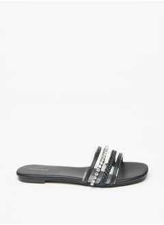 Flora Bella By Shoexpress Women's Embellished Slip-On Slides  - Image 1
