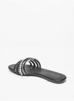 Flora Bella By Shoexpress Women's Embellished Slip-On Slides  - Image 2