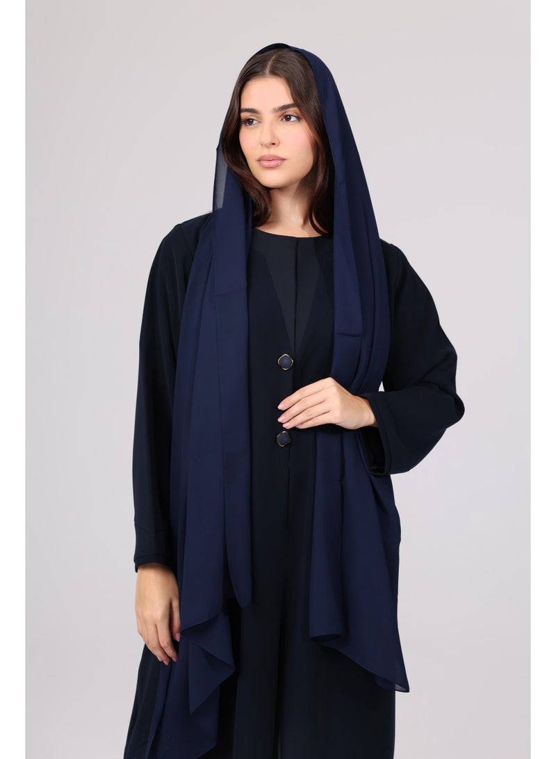 IKKXA Solid Straight Cut Abaya ABY1111 - Image 2
