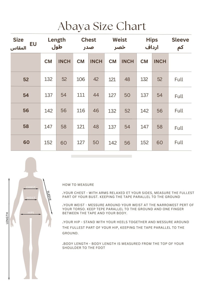 IKKXA Solid Straight Cut Abaya ABY1111 - Image 4