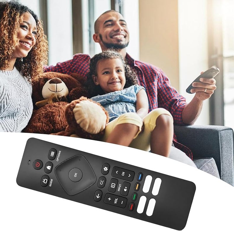 Ergonomic Replacement Remote Control for Philips TV Models F7 65PFL5766 55PFL5766 50PFL5766 43PFL5766 - Image 4