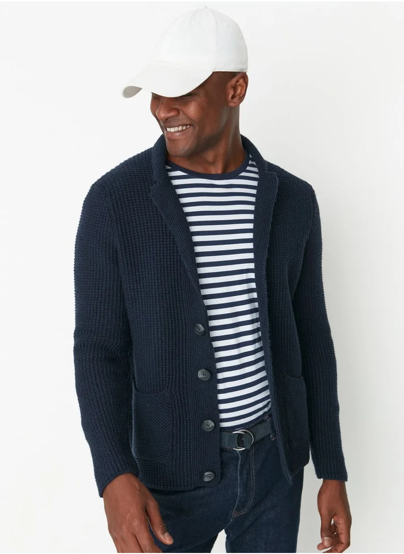 trendyol Knitted Jacket Collar Cardigan