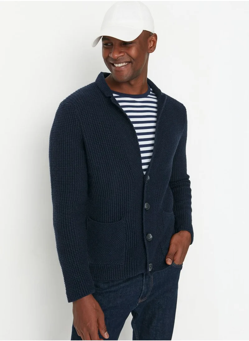 trendyol Knitted Jacket Collar Cardigan