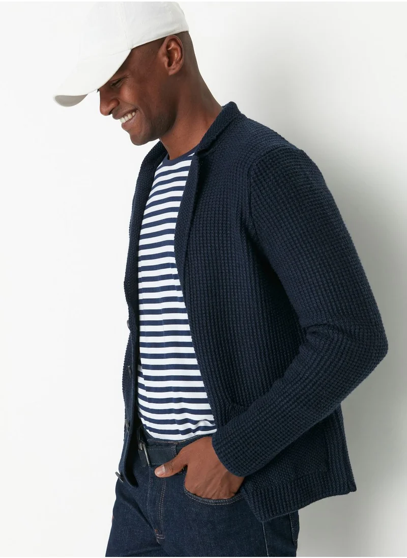 trendyol Knitted Jacket Collar Cardigan
