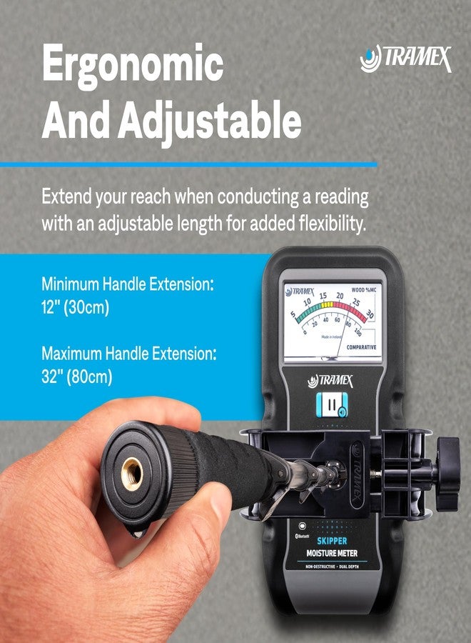 Tramex Extension Handle & Clamp for the 5-Series Moisture Encounters | Use with Our MEX5, ME5, CMEX5, CME5 & Skipper 5 Wood, Drywall, Concrete & Marine Meters Only | Adjustable Tool for Measurement - Image 5