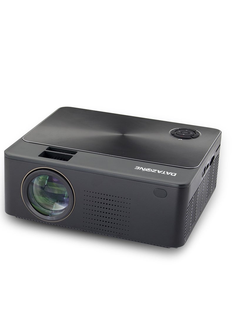 Datazone 1080P Smart Projector with Dual HDMI and Built-In Speaker – Ideal for Home, Gaming, and Presentations - Image 3