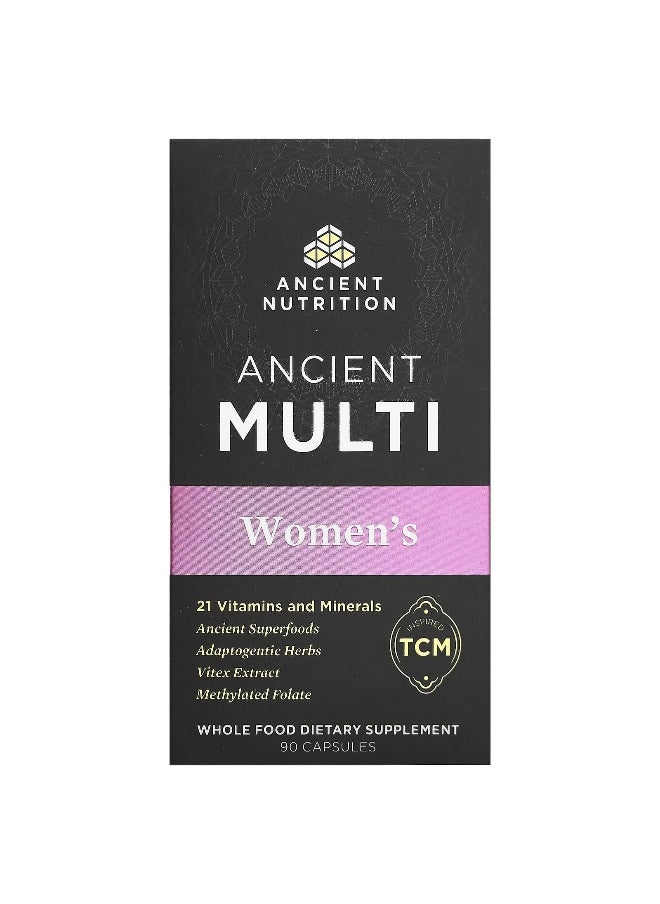 Ancient Nutrition - Ancient Nutrition, Ancient Multi, Women's, 90 Capsules - Image 1