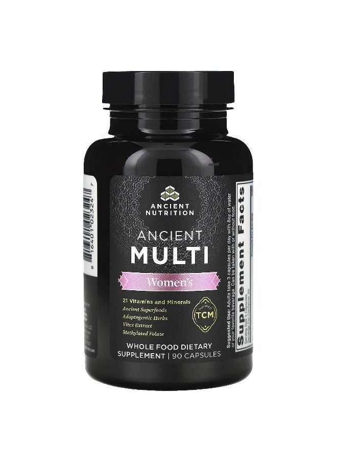 Ancient Nutrition - Ancient Nutrition, Ancient Multi, Women's, 90 Capsules - Image 1