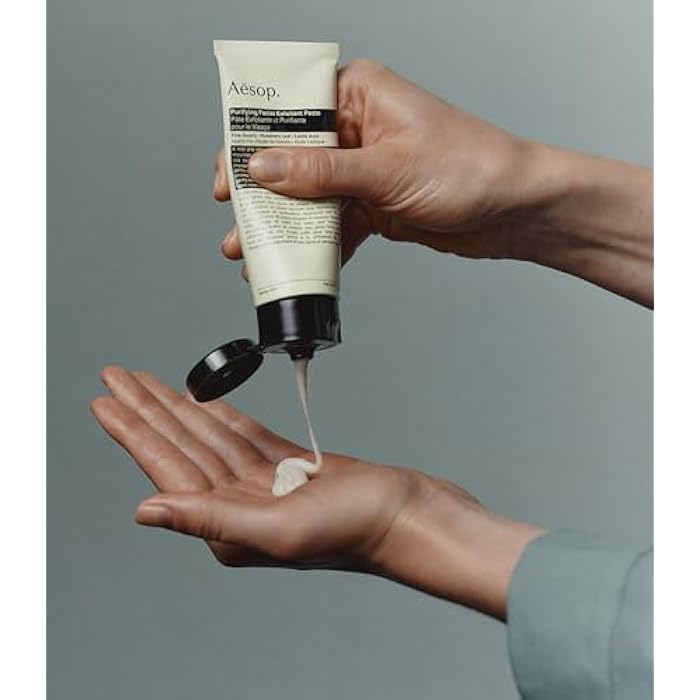 Aesop Purifying Facial Exfoliant Paste | Refresh, Cleanse, Soften Skin | Cream Based Cleanser Enhanced With Fine Quartz, Rosemary Leaf, Lactic Acid | 2.6oz / 75mL - Image 5