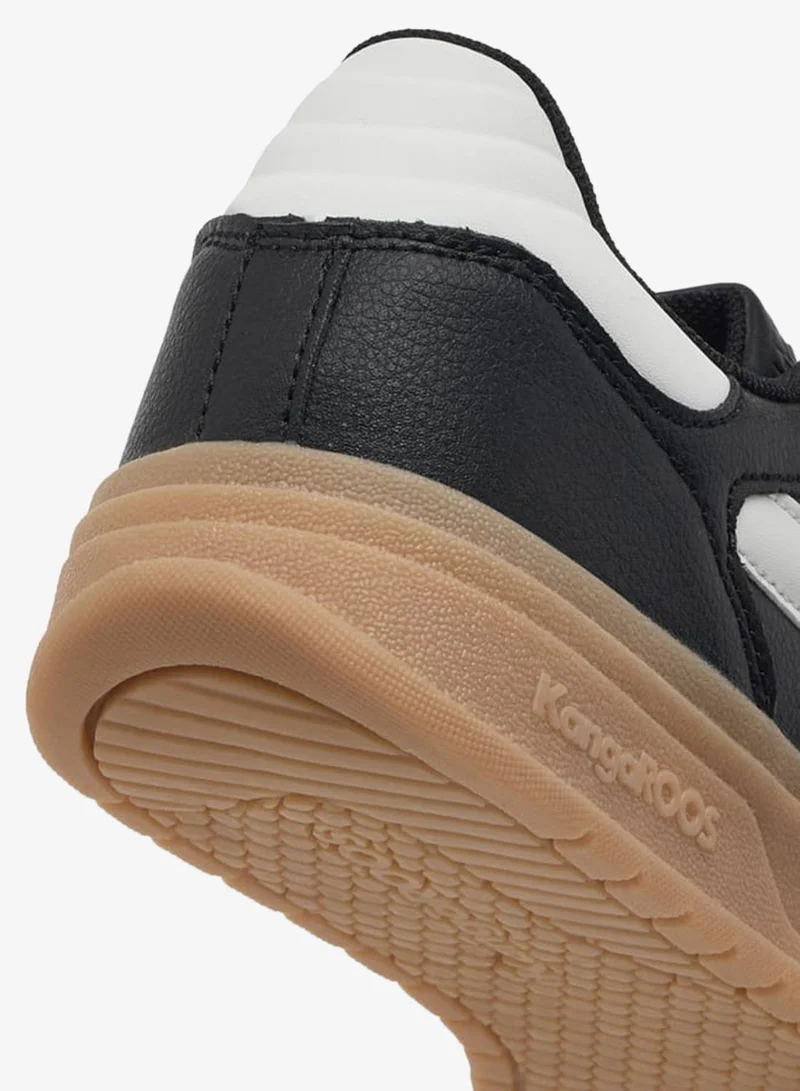 kangaROOS BLACK Women's Logo Detail Sneakers With Lace-Up Closure for Women | Best Price UAE