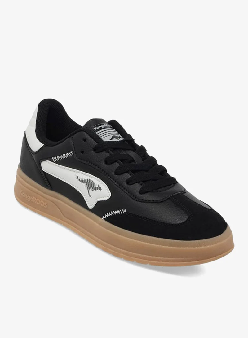 كانغاروس سنيكرز نسائي بتفاصيل شعار وإغلاق برباط