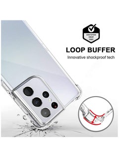 DUSALA Samsung Galaxy S21 Ultra Case, Impact-Resistant, Soft Silicone Protective Case, Shockproof, Lens Protection, Samsung S21 Ultra Clear Case  - Image 5
