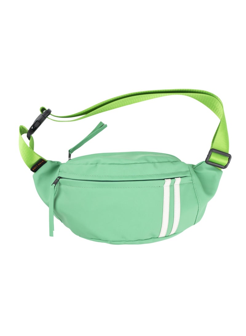 HIGH LINE STORE Volt Bag Fashionable Waterproof 3 Pocket Waist Bag Large Capacity Personal Items Lightweight Travel Hiking Running Cycling Practical Easy Carry Wallet Green 