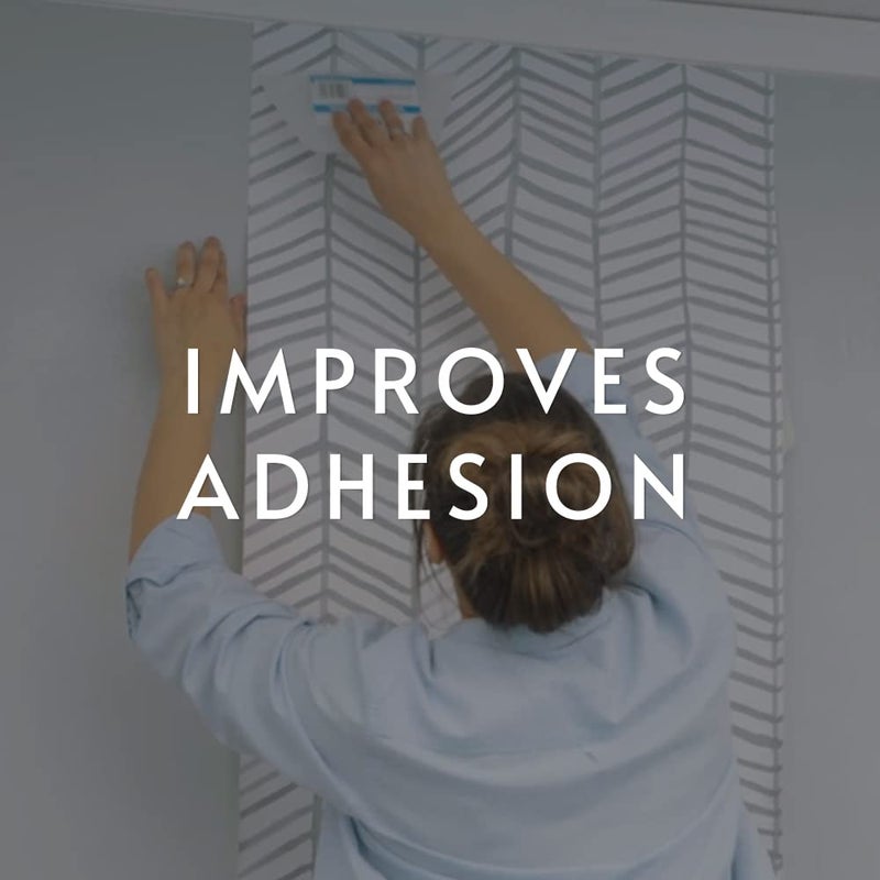 Roman مساعد ورق الحائط القابل للتعليق بسهولة من رومان + منشط مسبق اللصق، شفاف، غير ملون، 32 أونصة سائلة - Image 4